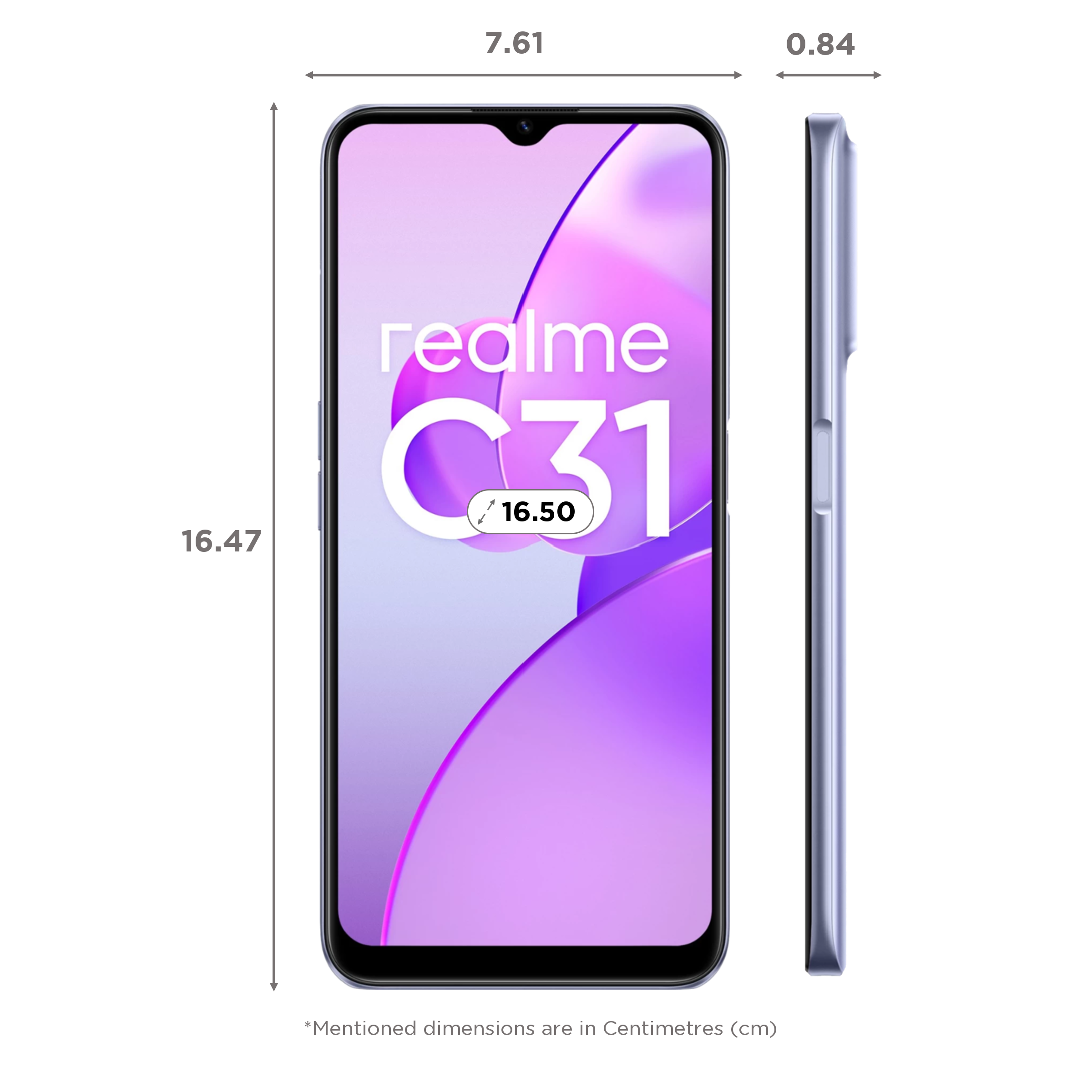 Buy realme C31 (4GB RAM, 64GB, Light Silver) Online - Croma